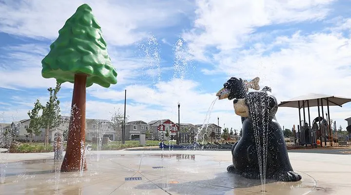 Adreani Park splash pad water play area — Elk Grove, CA