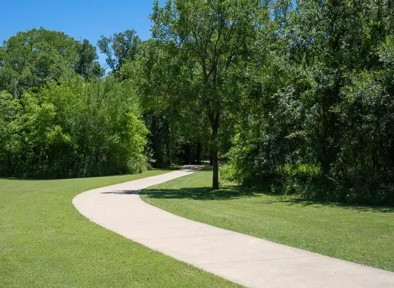 Playground and trail at Buffalo Ridge Park — Haltom City, TX