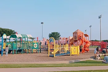 Celebration Park playground and KidMania area — Allen, TX