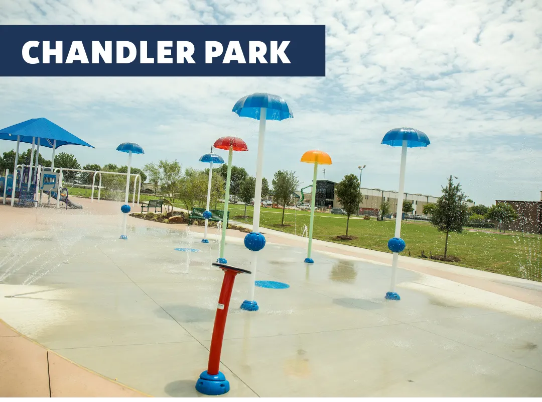 Clayton W. Chandler Park splash pad — Mansfield, TX