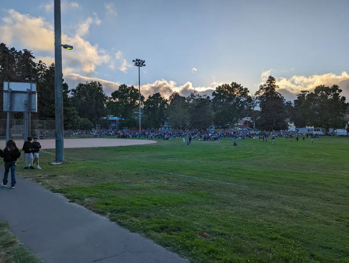 Playground adjacent to baseball fields at Commodore Park — San Bruno, CA
