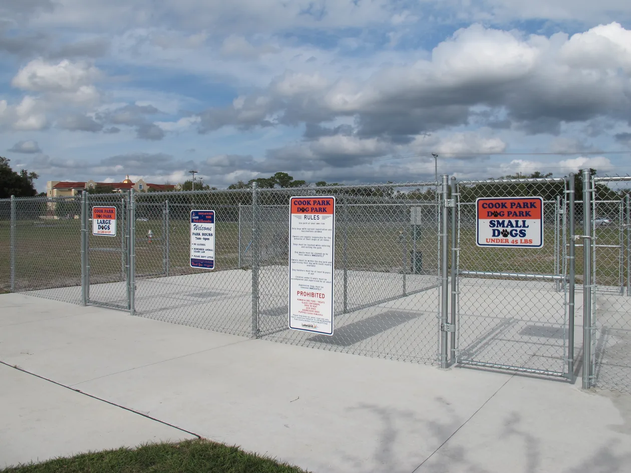 Cook Park Dog Park in Lakeland, FL