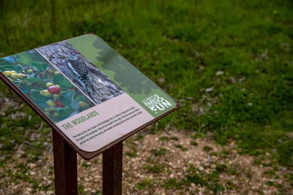 Playground and nature trails at Crescent Bend Nature Park — Schertz, TX