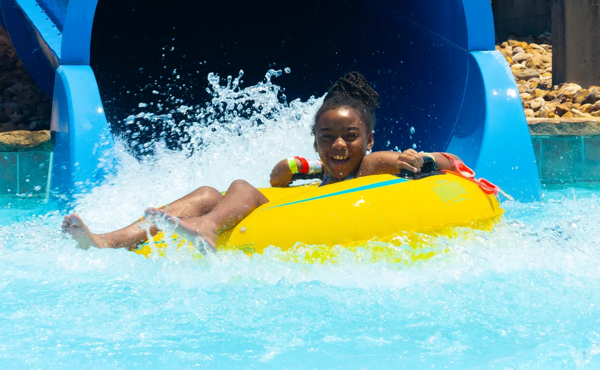 Denton Water Works Park wave pool and water slides — Denton, TX