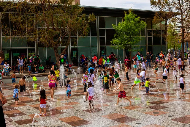 Discovery Green Gateway Fountain — Houston, TX