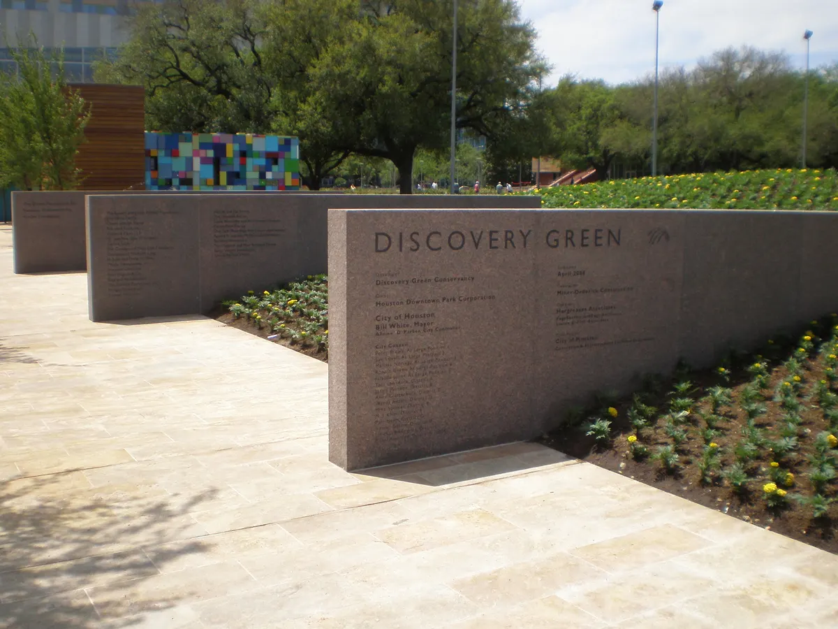Hummingbird climbing structure playground at Discovery Green — Houston, TX