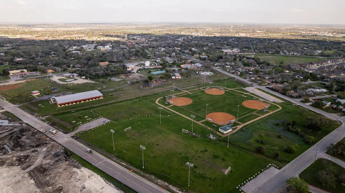 Gregg-Clarke Park aerial view — Kyle, TX