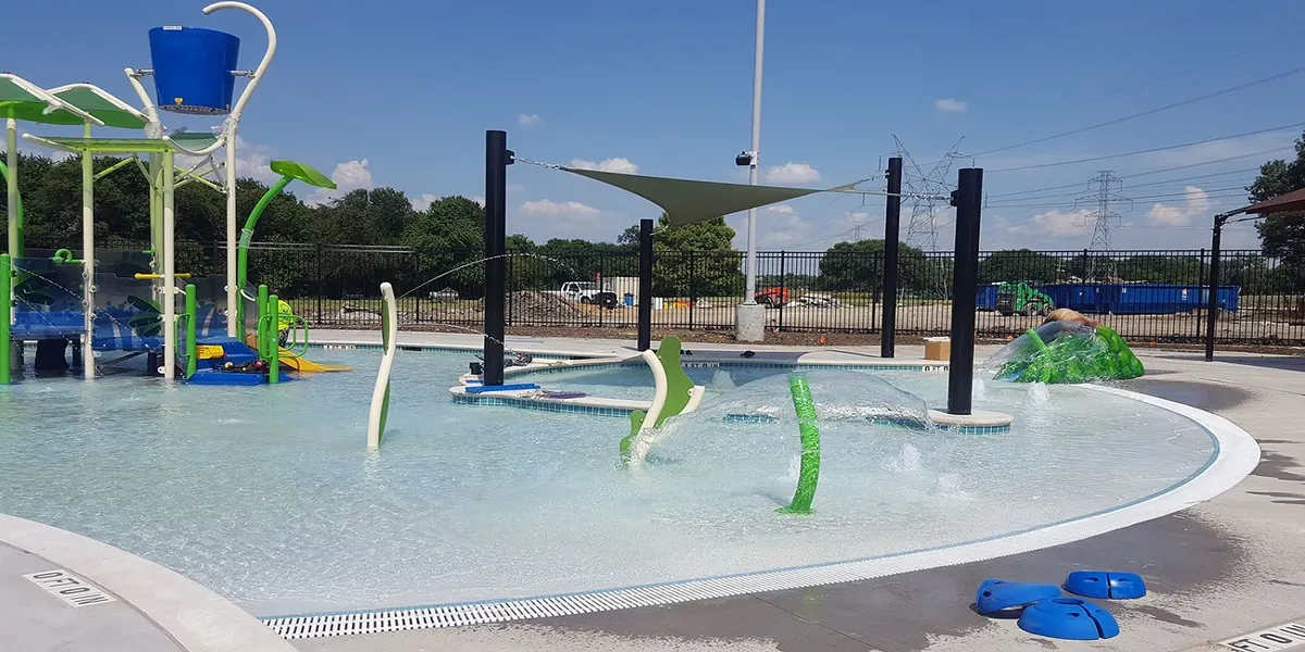 Jack Carter Park splash pad — Plano, TX