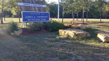 Playground and ball fields at James G Thompson Park — Pottsboro, TX