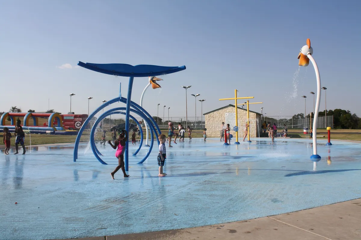 Playground and play units at Long Branch Community Park — Killeen, TX