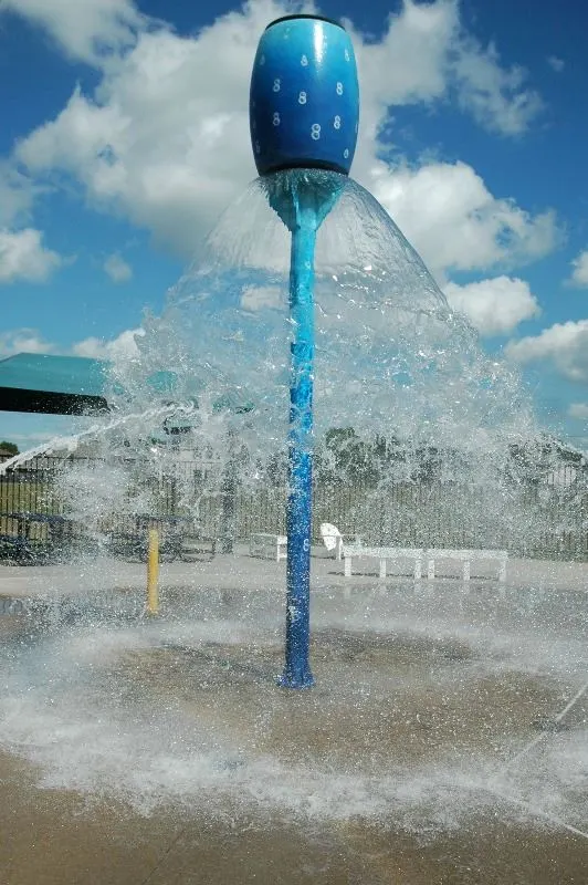 Playground equipment at Lone Tree Creek Park — Victoria, TX