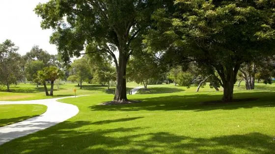 Mile Square Regional Park playground and open fields — Fountain Valley, CA