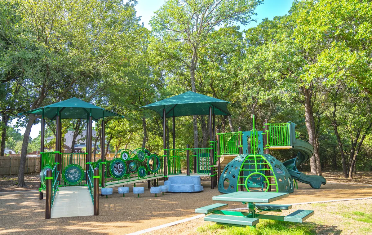 Oak Valley Park North newly renovated playground — Burleson, TX