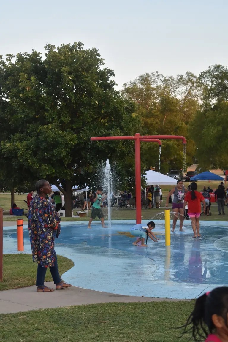 Playground and splash pad at Old City Park — Hillsboro, TX