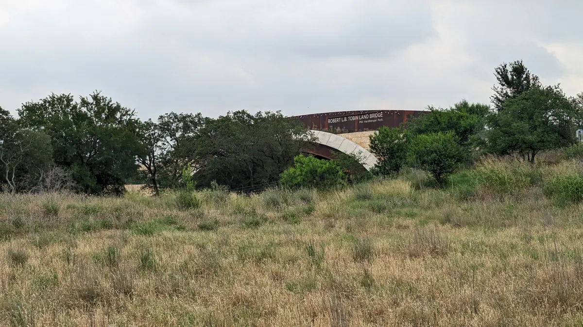Two connected playgrounds and trails at Phil Hardberger Park — San Antonio, TX