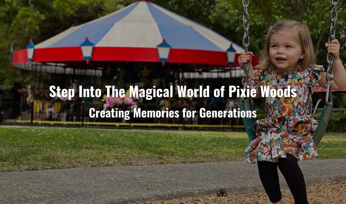 Pixie Woods amusement park entrance in Stockton, CA