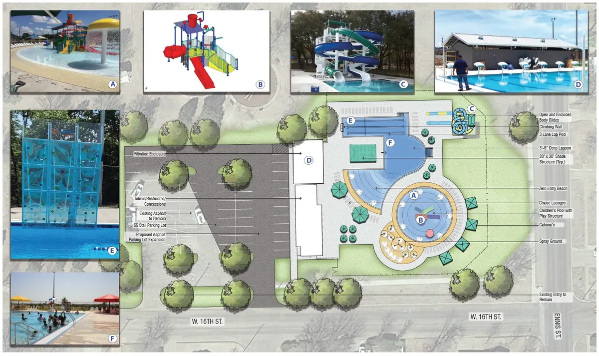 Plainview Aquatic Center splash pad — Plainview, TX