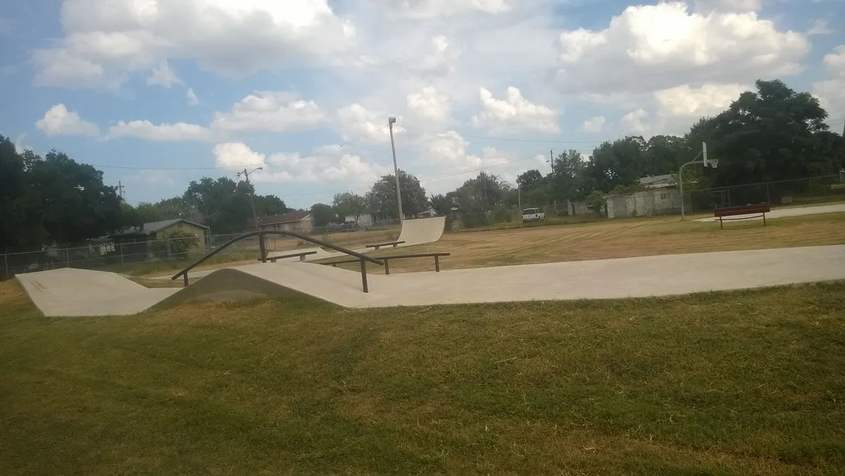 Playground and skate park at Poteet City Park — Poteet, TX