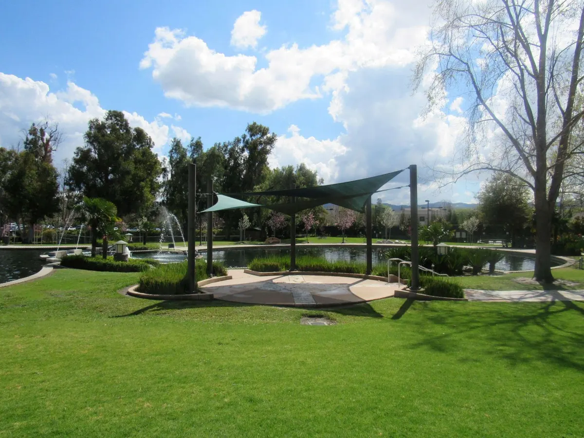 Playground and splash pad campus at Rancho Tapo Community Park — Simi Valley, CA