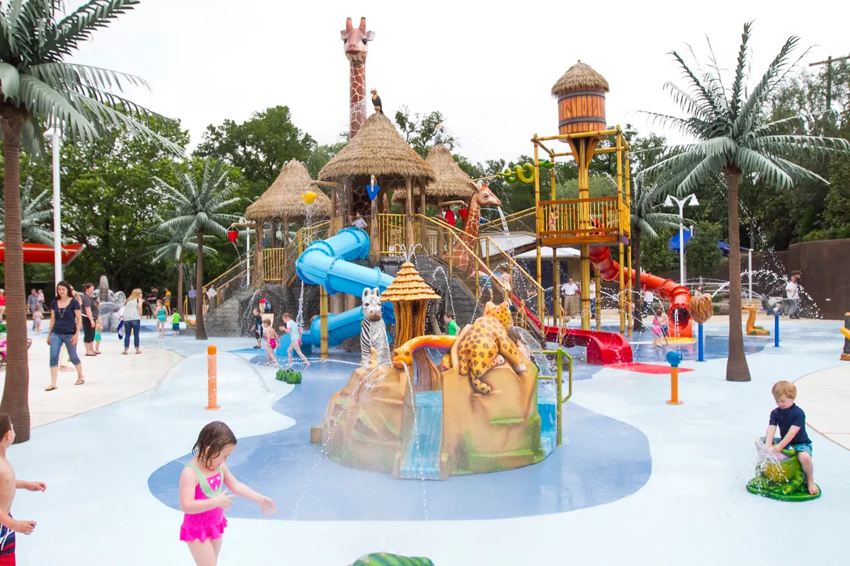 Safari Splash water park at the Fort Worth Zoo