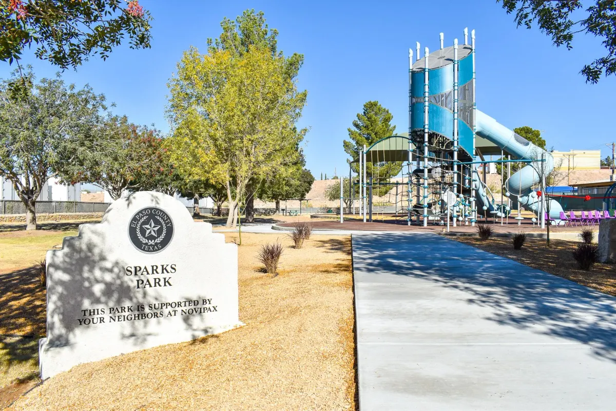 New playground and skatepark at Sparks Park — El Paso, TX