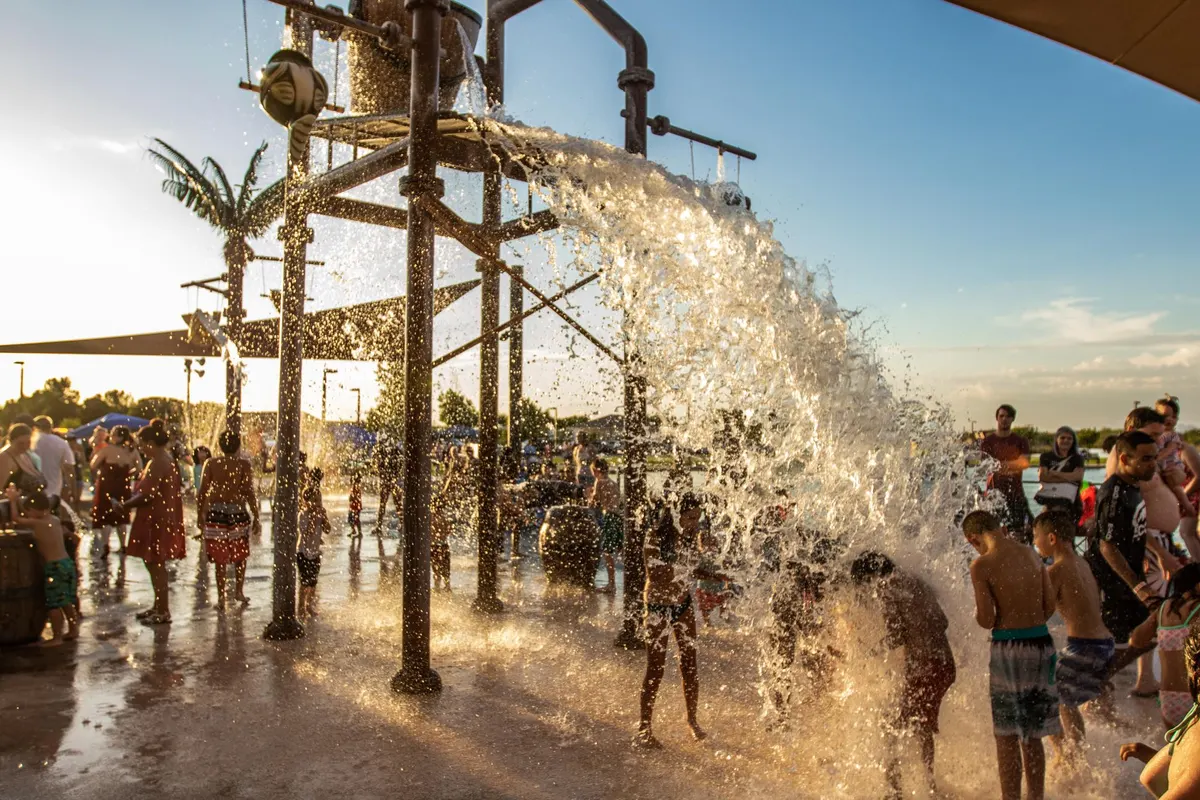 Splash Pad at Mansel Carter Oasis Park splash pad — Queen Creek, AZ