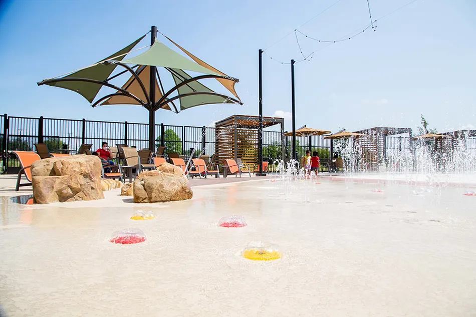 The Beacon Recreation Center splash pad — Arlington, TX