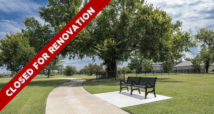 Towne Center Park playground and stone pavilion — Heath, TX