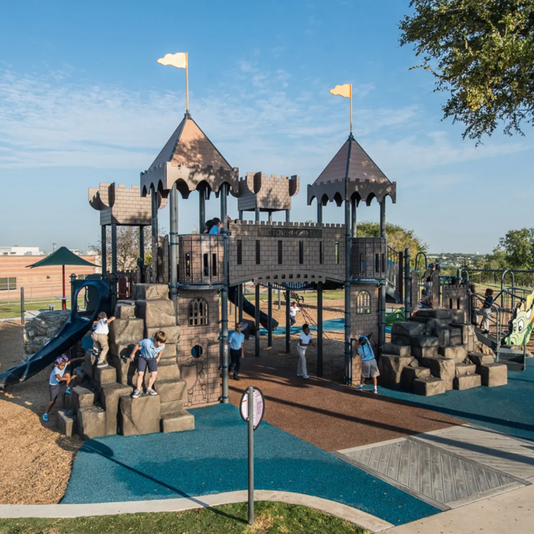 Castle Kingdom medieval playground at Victoria Park — Irving, TX