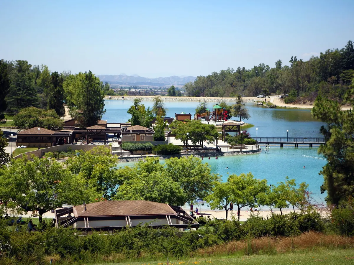 Yucaipa Regional Park lake and recreation area